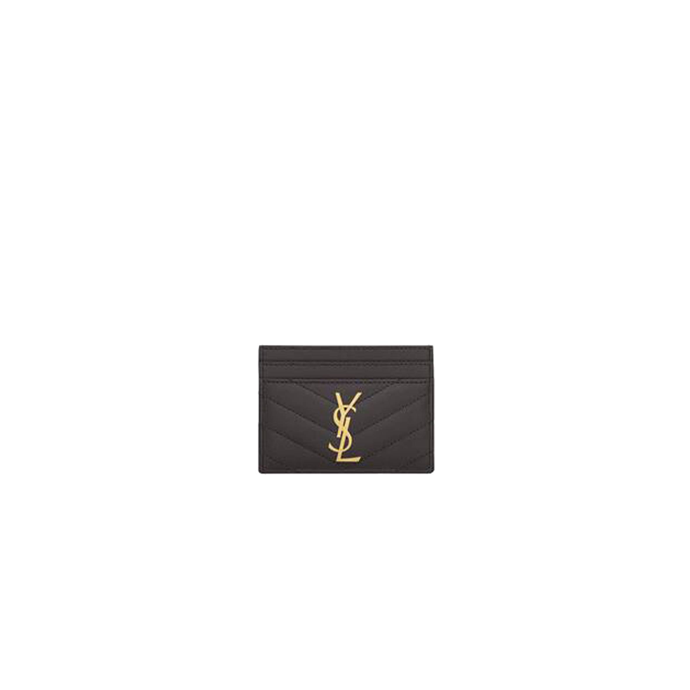 Y*L cassandre matelassÉ card case in grain de poudre embossed leather 423291bow011112 (10.5*7.5*0.5cm)