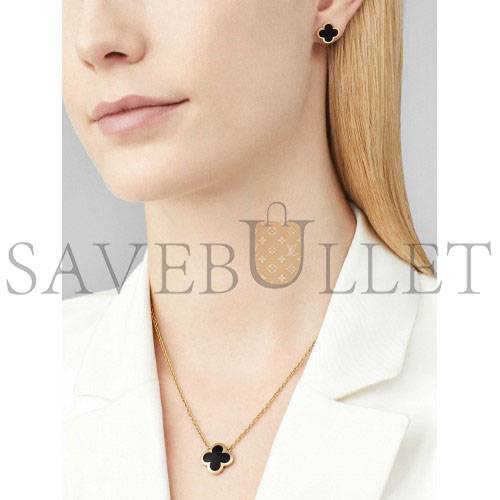 V*N CL*F arpels pure alhambra pendant - yellow gold, onyx  vcarb13900