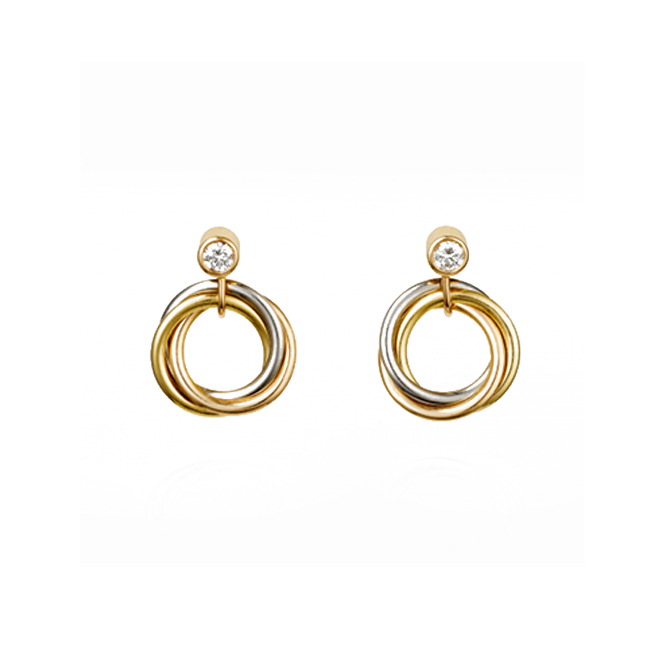 Ca*t*er trinity earrings b8043200