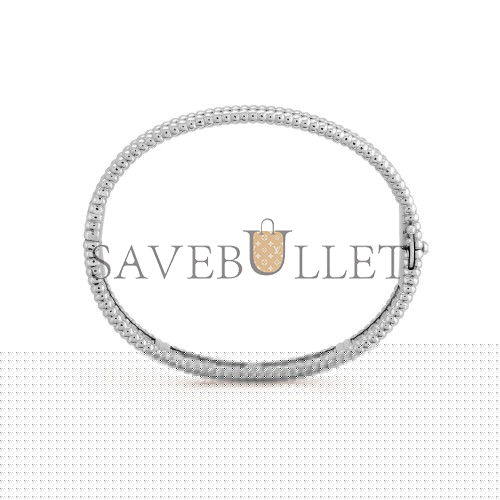 v*n cl*f arpels perlÉe Di*m*nds bracelet, 3 rows, small model - white gold, Di*m*nd  vcaro14800