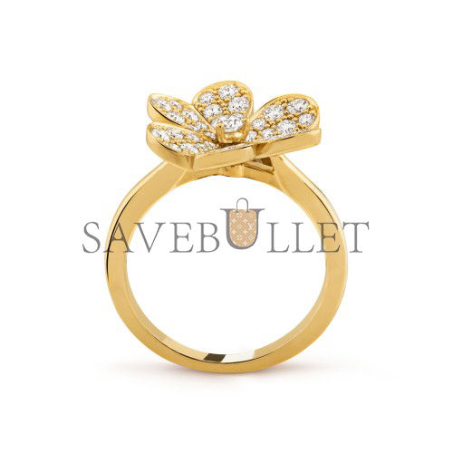 v*n cl*f arpels frivole ring, 1 flower, small model - yellow gold, Di*m*nd  vcarp2v000