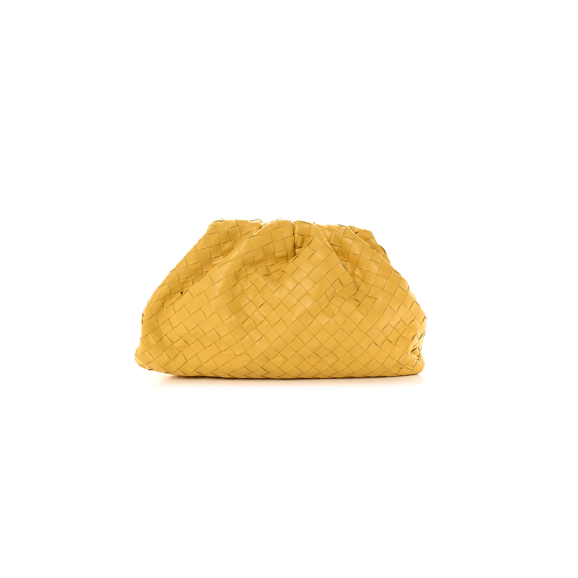bo*te*ga Ve*ne*ta nappa maxi intrecciato the pouch oversized clutch corn (38*21*8cm)
