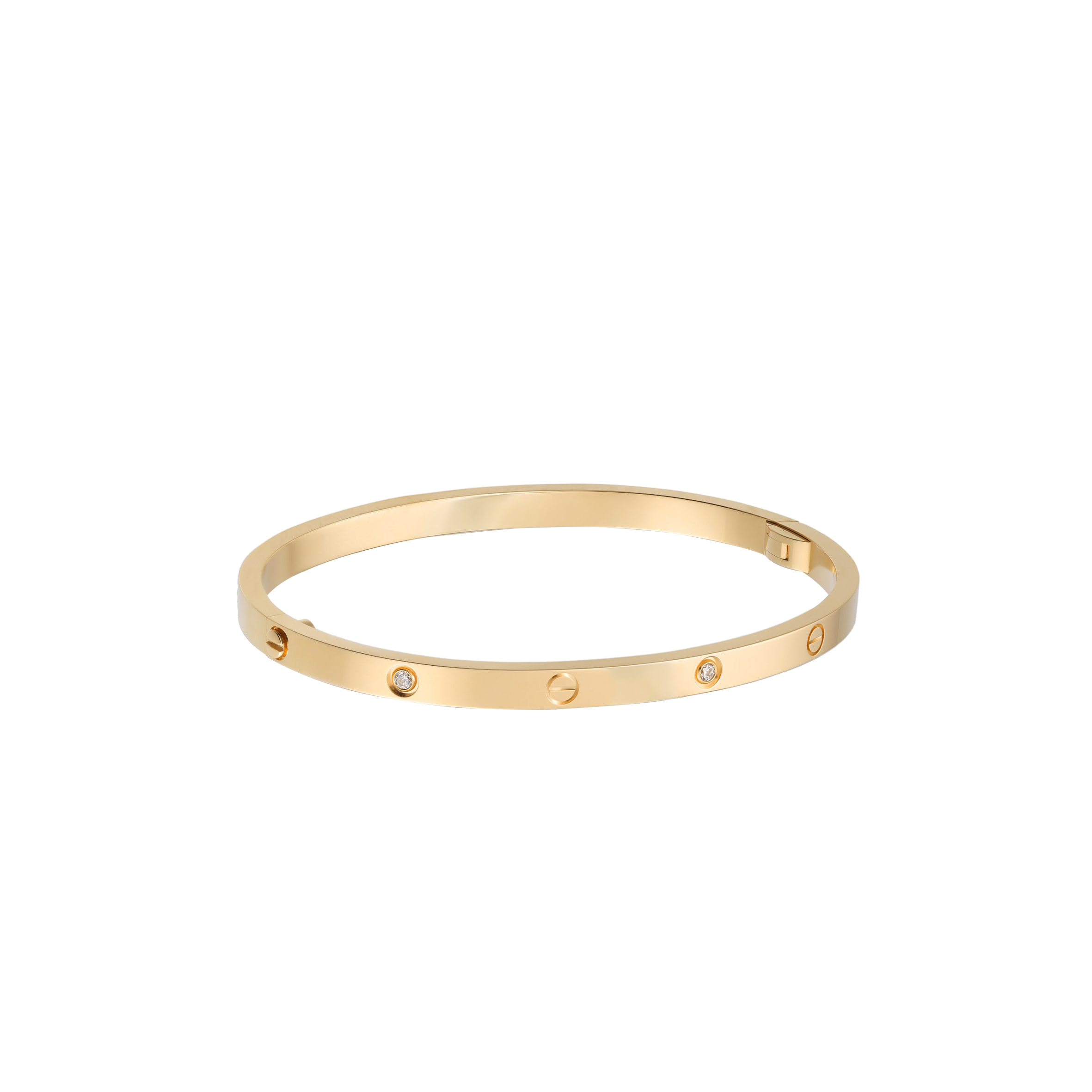 Ca*t*er  love bracelet, small model, 6 diamonds b6047217