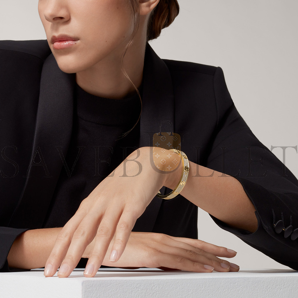 ca*t*er  love bracelet, Di*m*nd-paved n6035017