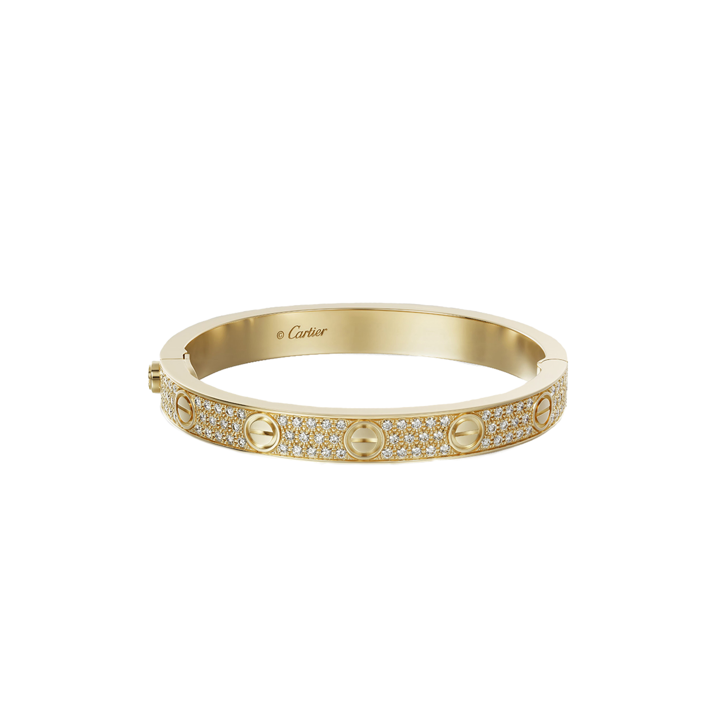 Ca*t*er  love bracelet, diamond-paved n6035017