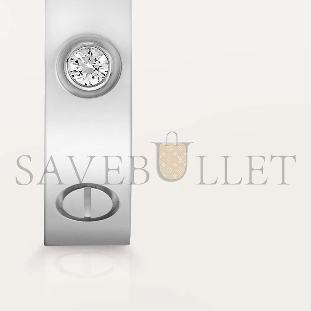 Ca*t*er  love wedding band, 1 diamond  b4050500