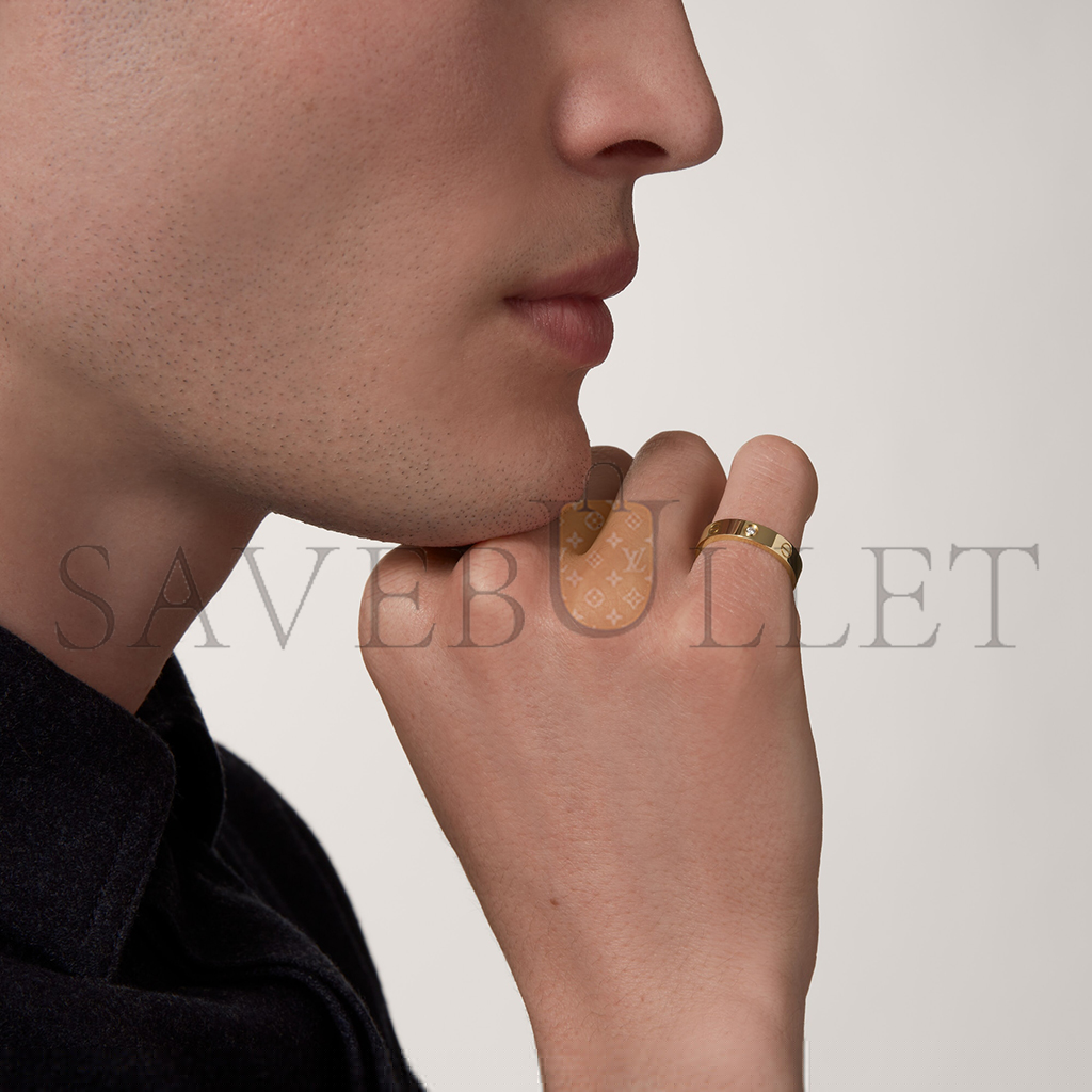 Ca*t*er  love wedding band, 1 diamond b4056100