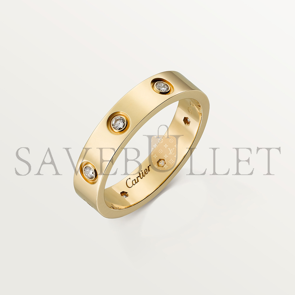 Ca*t*er  love wedding band, 8 diamonds b4056200