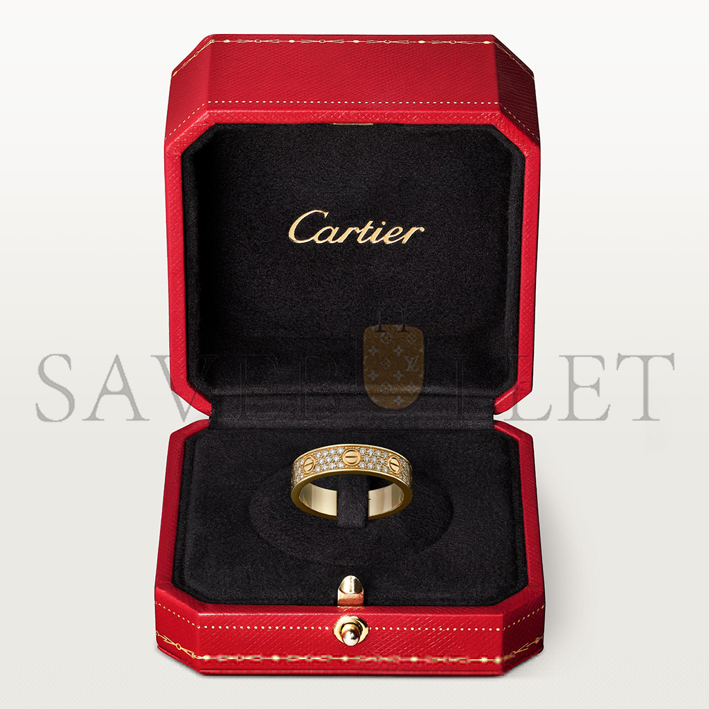 Ca*t*er  love wedding band, diamond-paved b4083300