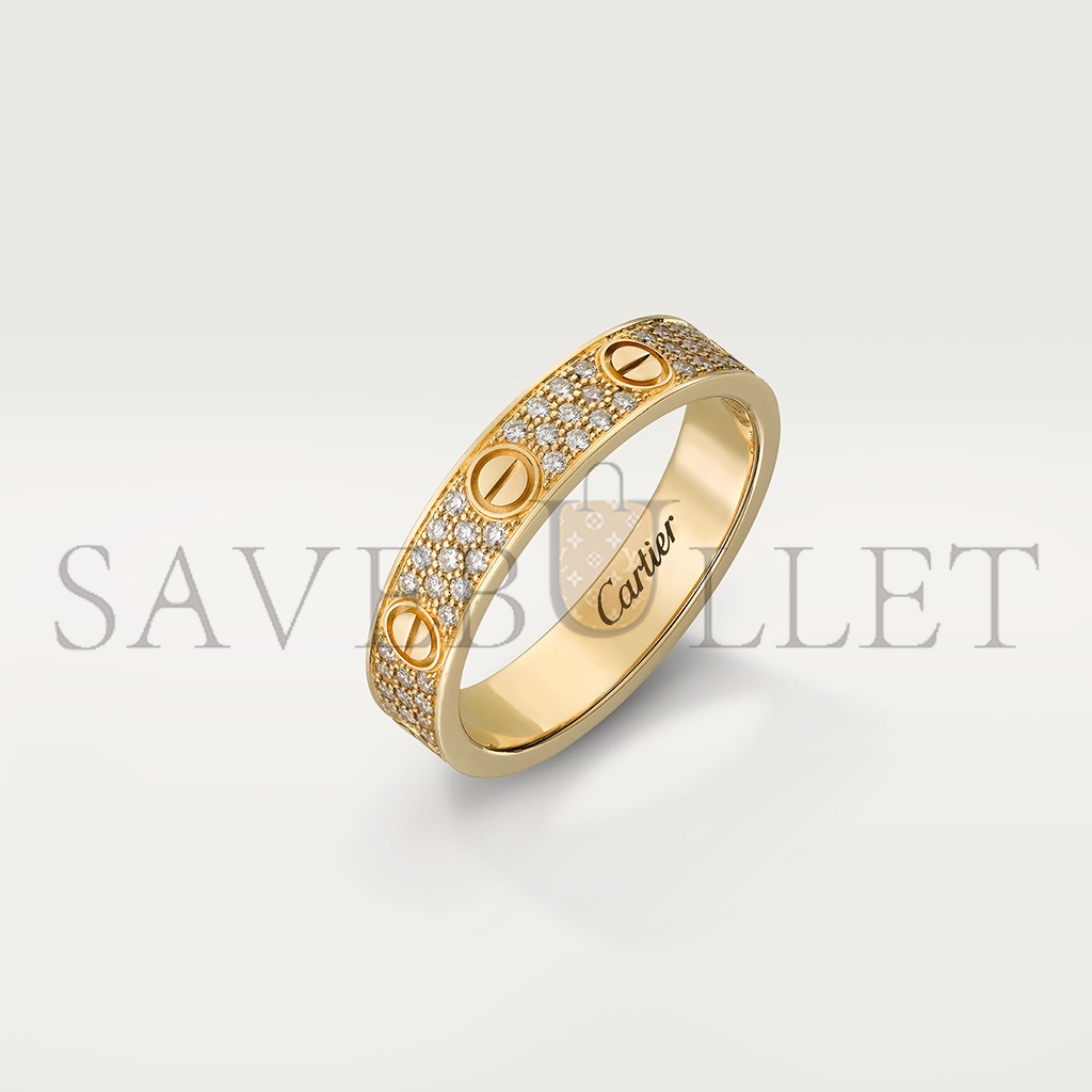 Ca*t*er  love wedding band, diamond-paved b4083300
