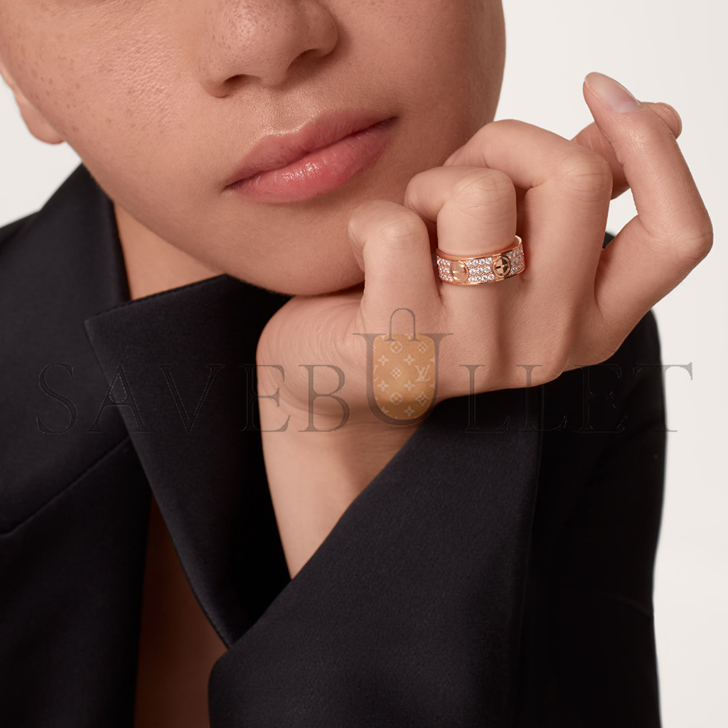 Ca*t*er  love ring, diamond-paved b4087600