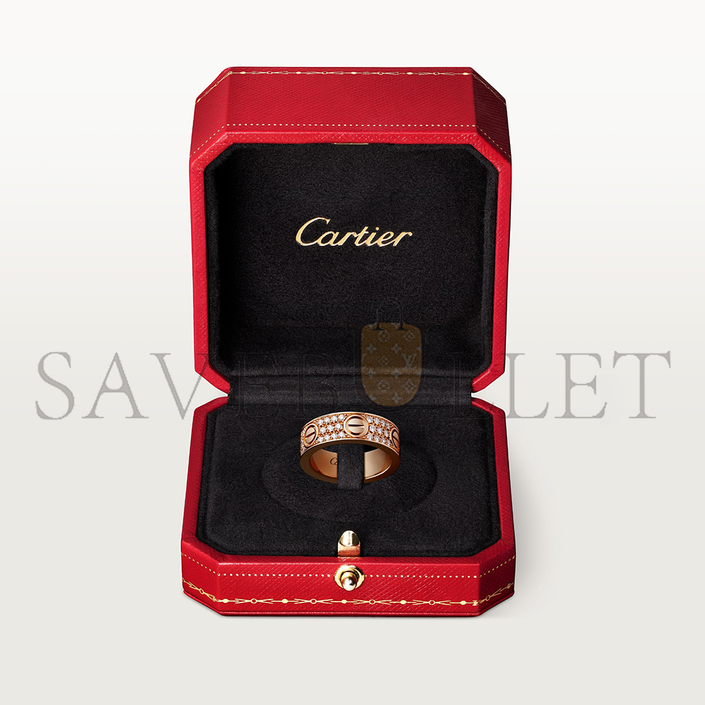 Ca*t*er  love ring, diamond-paved b4087600