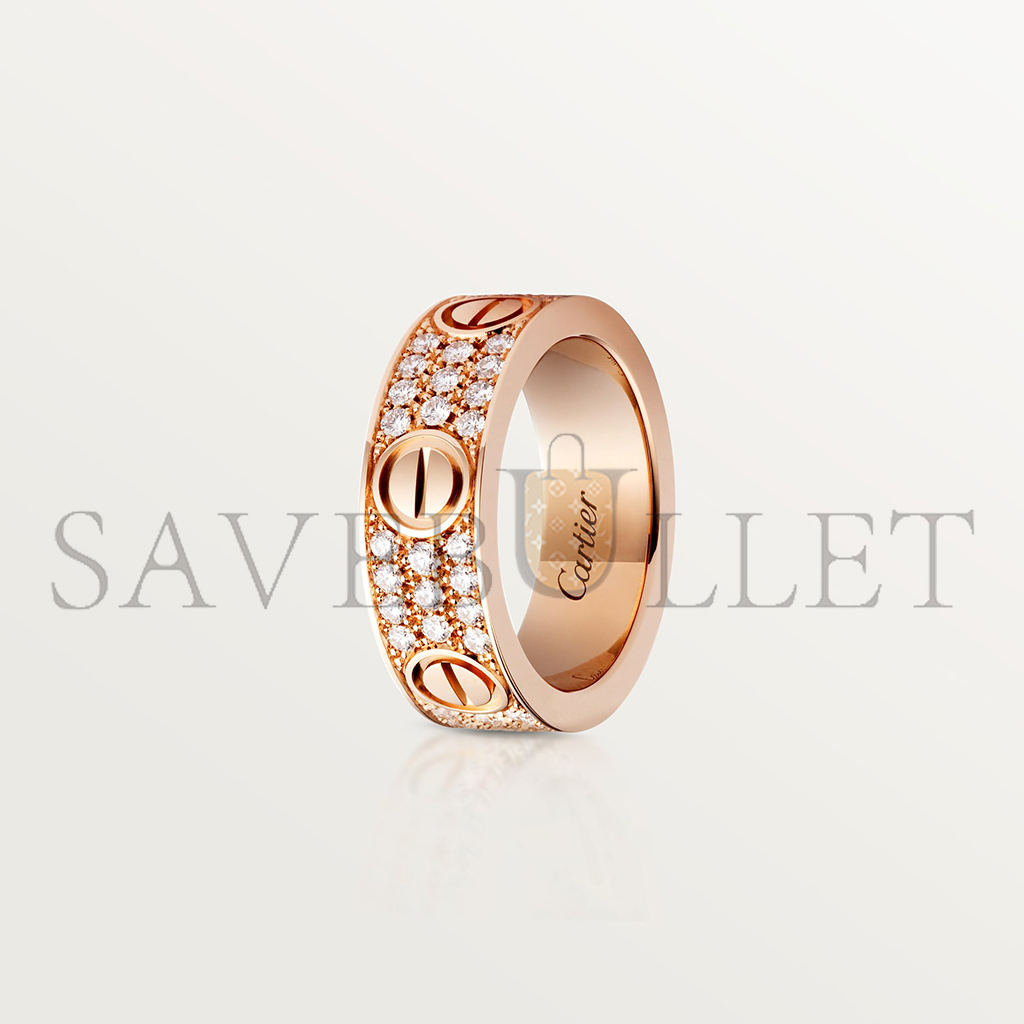 Ca*t*er  love ring, diamond-paved b4087600
