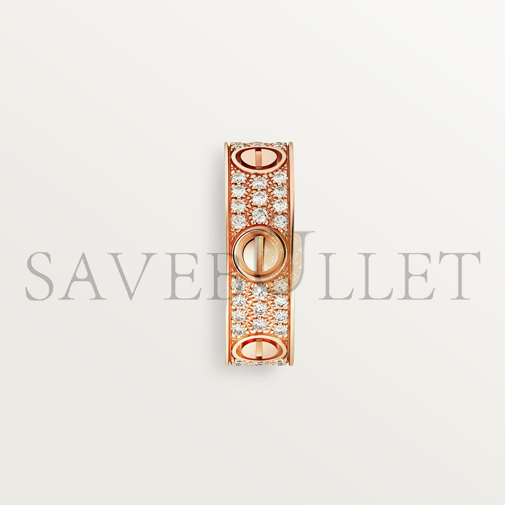 Ca*t*er  love ring, diamond-paved b4087600