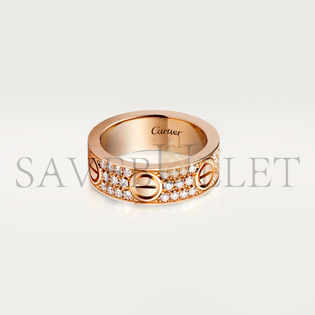 Ca*t*er  love ring, diamond-paved b4087600