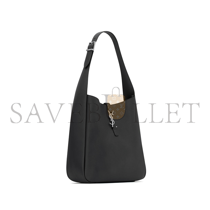 y*l le 5 À 7 S*pple large in grained leather 753837aacqg1000 (30*28*11cm)