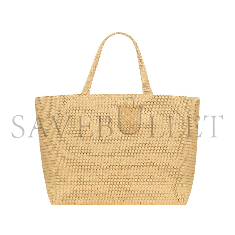 y*l Sa**t Lau*nt tote in raffia 776763gaael2063 (54*35*18cm)