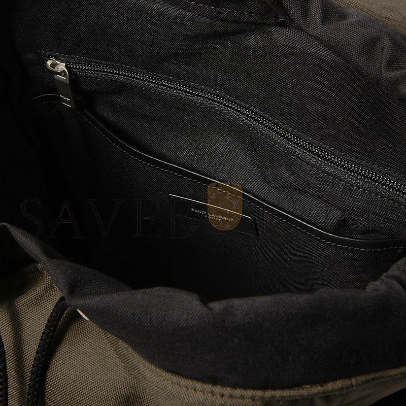 Y*L city multi-pocket backpack in econyl®, smooth leather and nylon 437110fabo12986 (34*42*22cm)