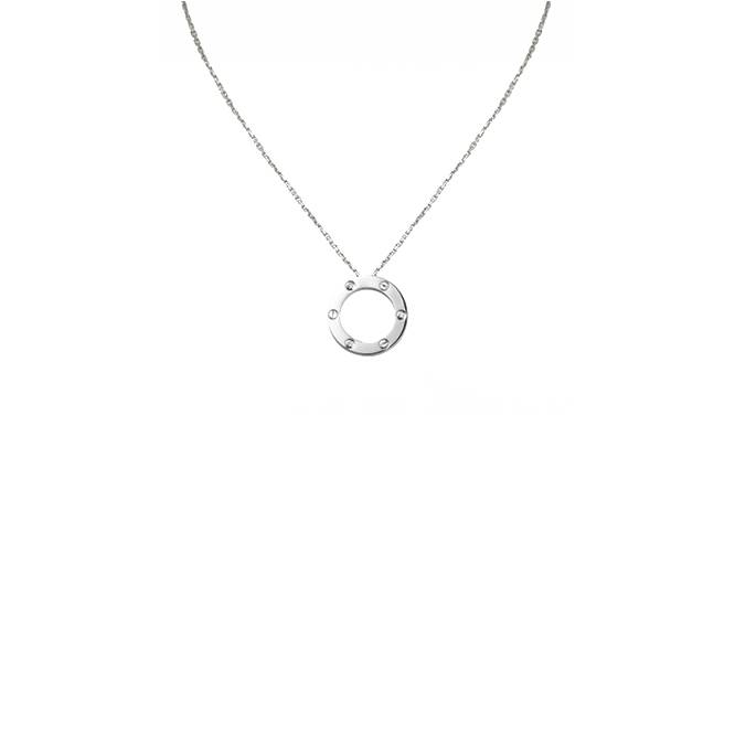 Ca*t*er  love necklace, 3 diamonds b7014600