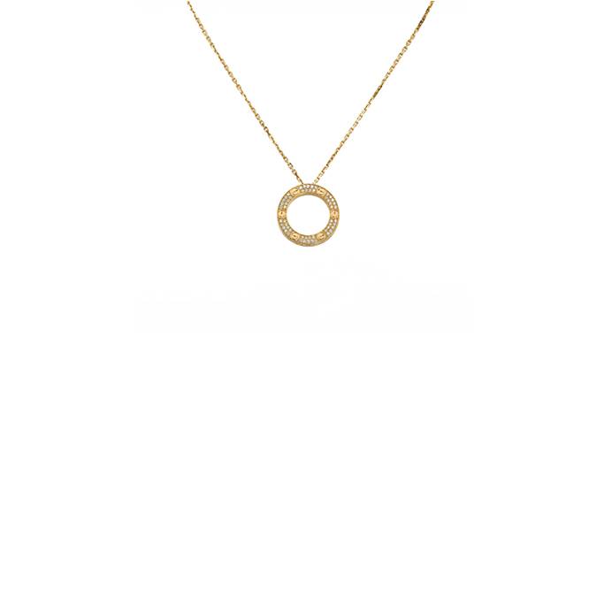 Ca*t*er  love necklace, diamond-paved b7058400