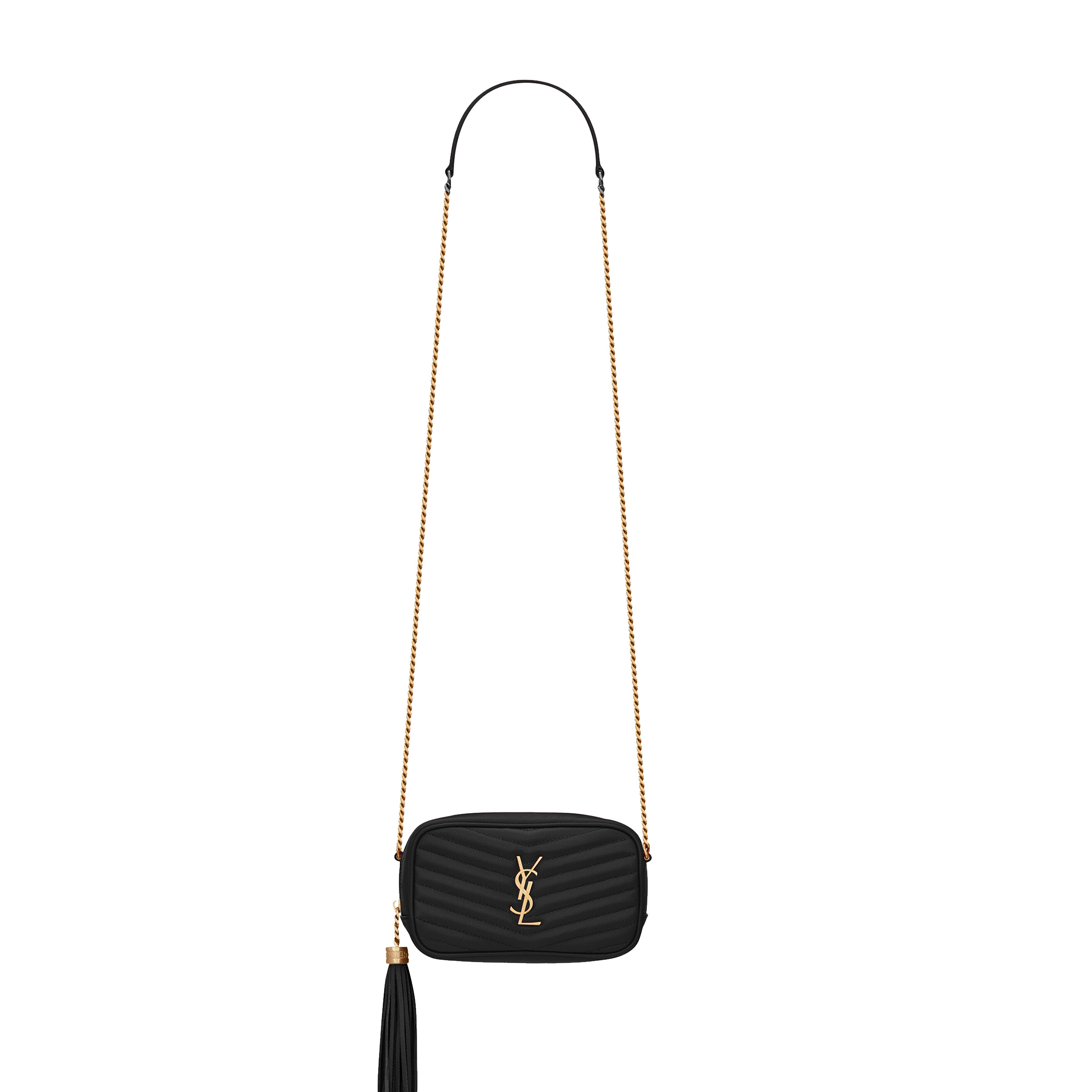 Y*L lou mini bag in matelassÉ grain de poudre embossed leather 6125791gf011000 (19*10.5*5cm)