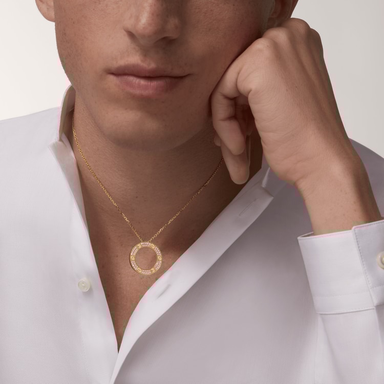 ca*t*er love necklace, Di*m*nd-paved b7058400