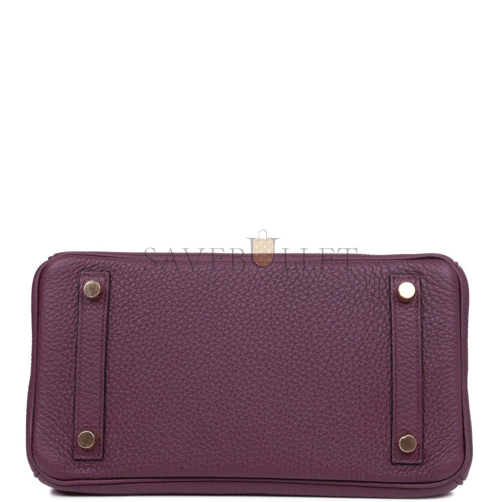 H**mes birkin 25 cassis togo gold hardware (25cm)