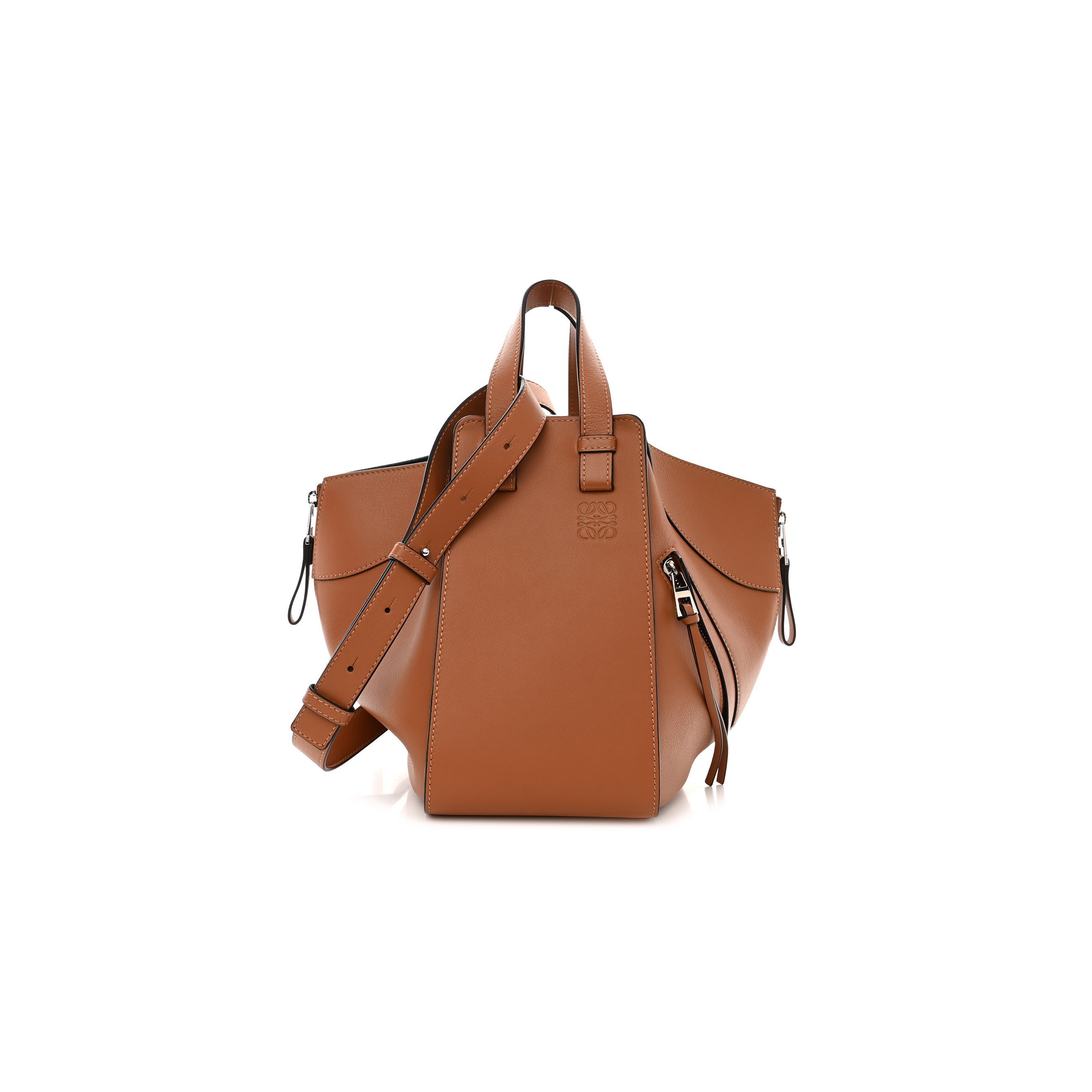 l*ew* calfskin small hammock shoulder bag tan (30*25*13.5cm)