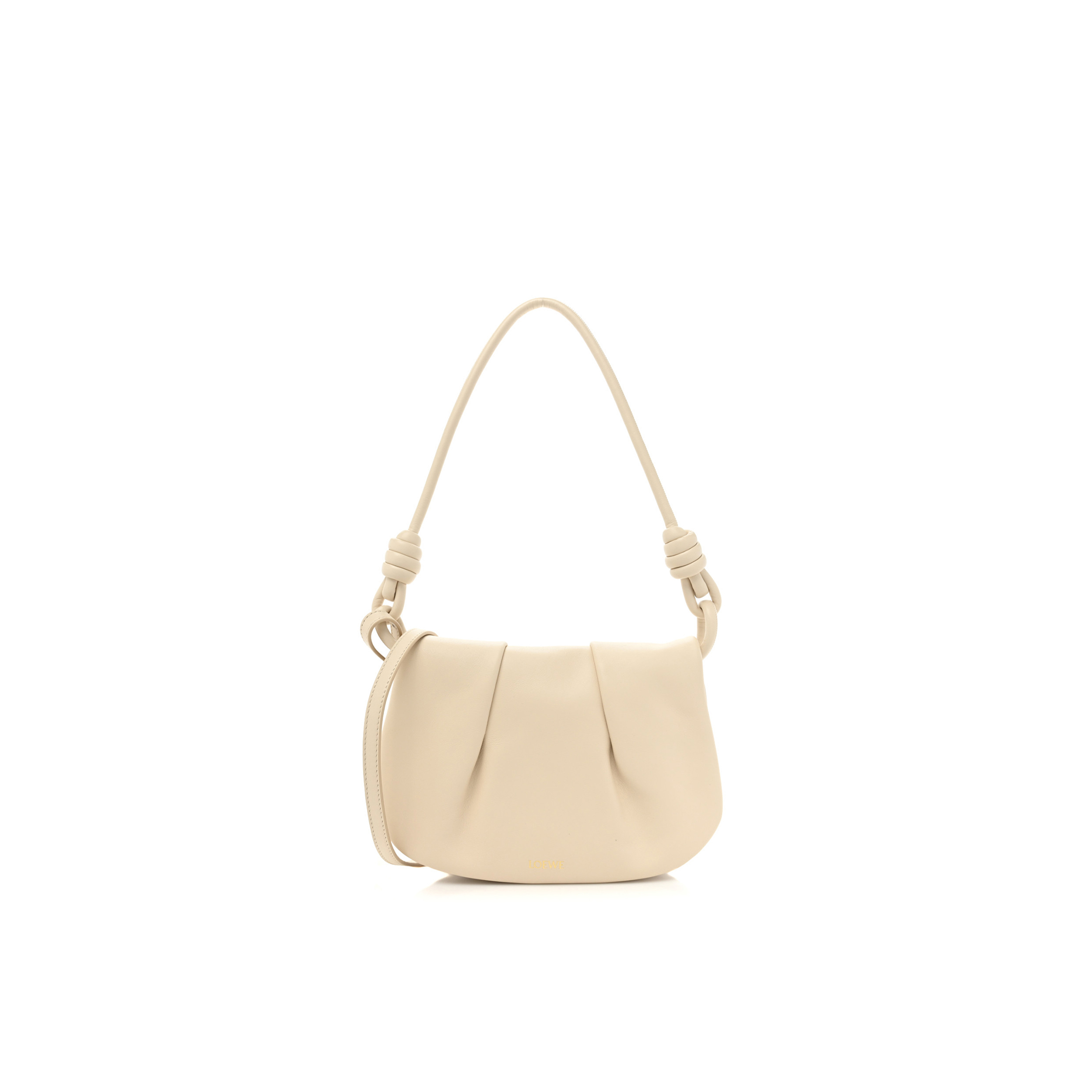 l*ew* shiny nappa calfskin paseo satchel angora (24*18*6cm)