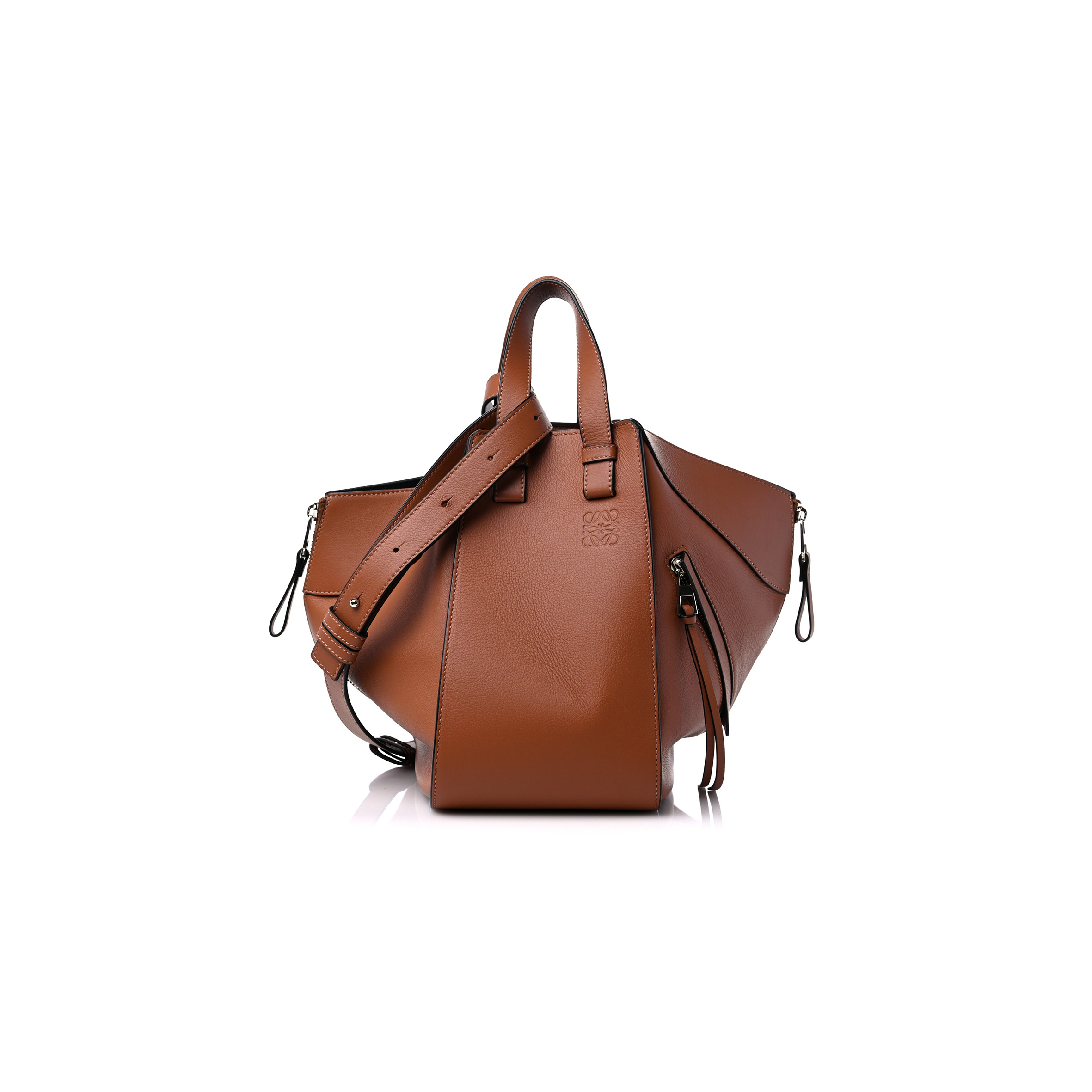 l*ew* calfskin small hammock shoulder bag tan (30*25*13.5cm)