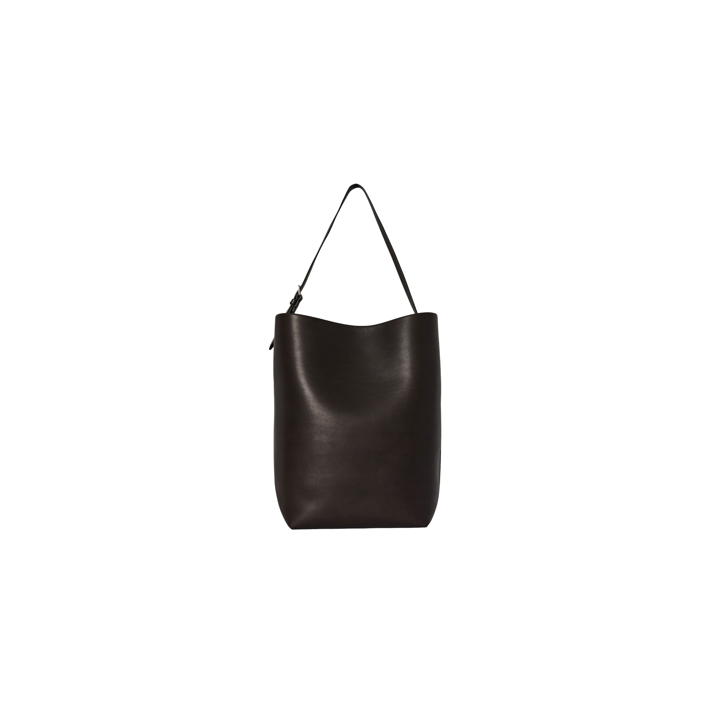 T*e R*w large ns shoulder bag in leather dark brown w1587l72dbp (43*38*20cm)