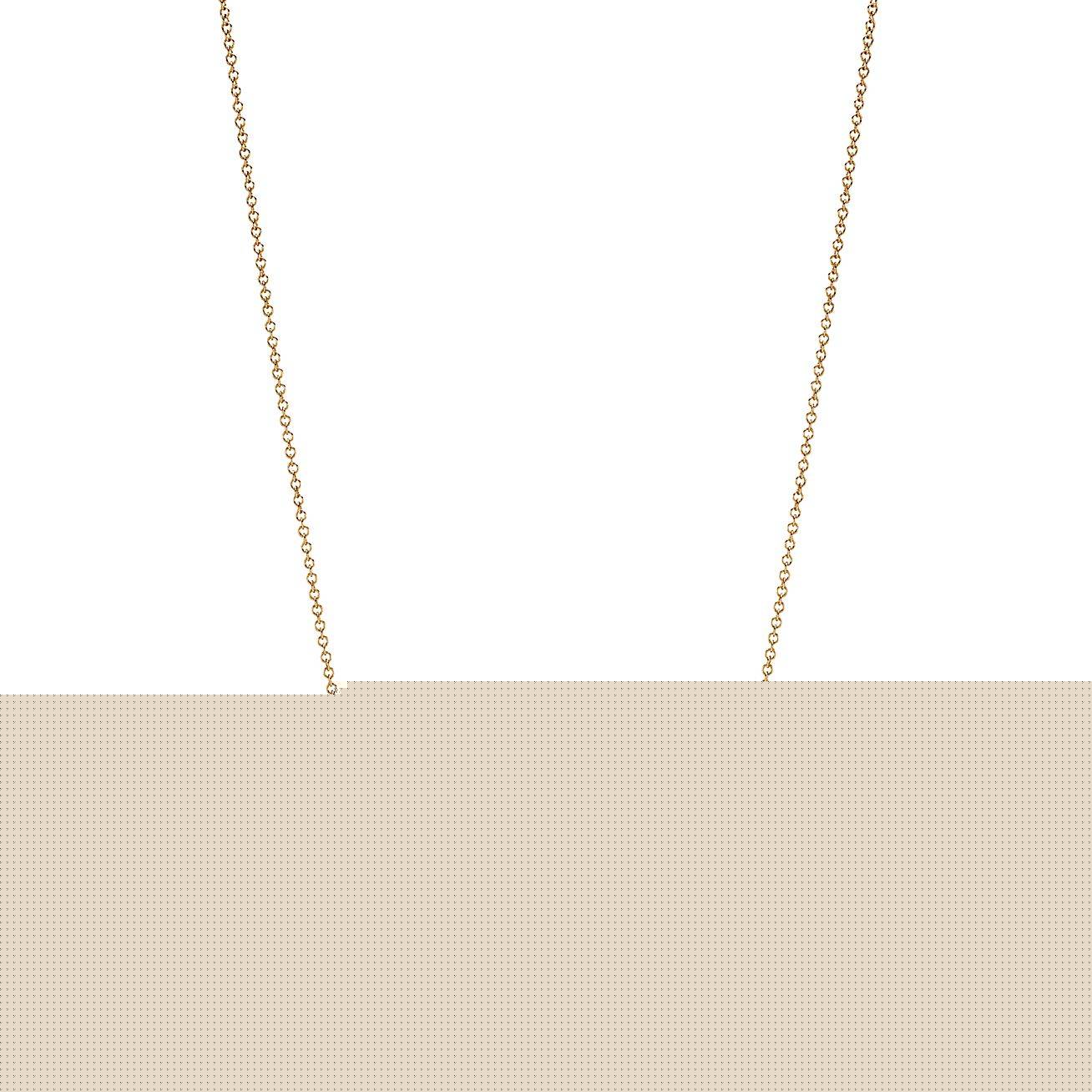 T*f*ny t smile pendant in yellow gold with diamonds, small