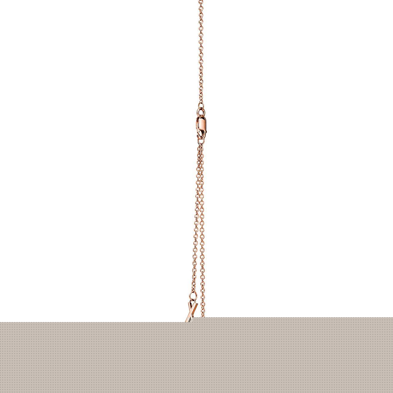 T*f*ny&co. atlas® x closed interlocking pendant in rose gold 67789229