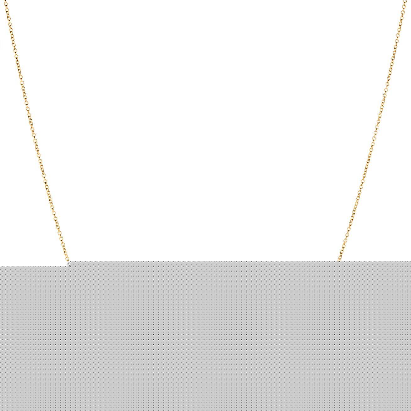 T*f*ny t smile pendant in yellow gold with diamonds, large