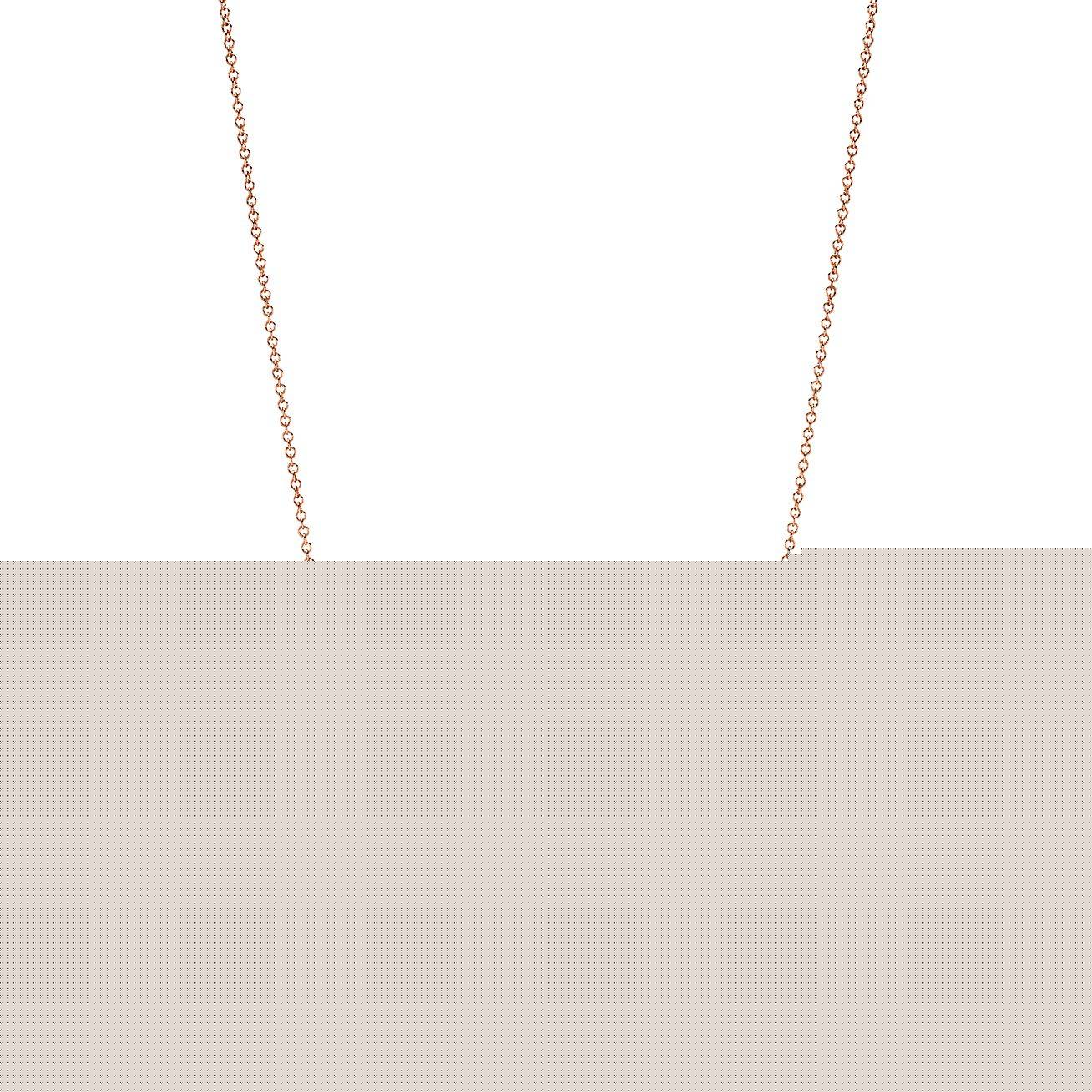 T*f*ny t smile pendant in rose gold with diamonds, large