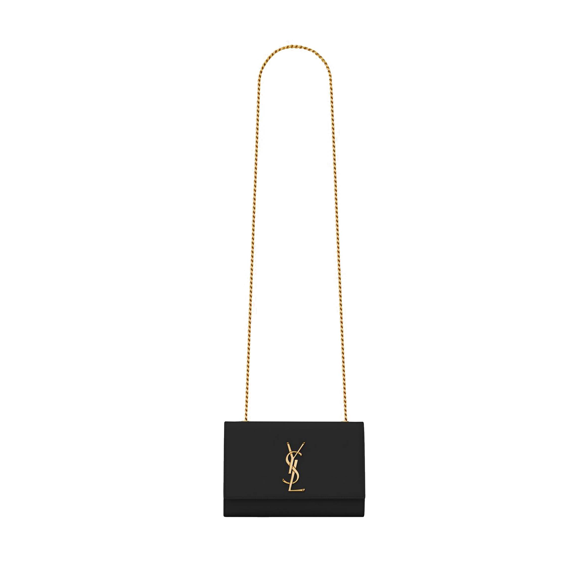 Y*L kate small chain bag in grain de poudre embossed leather 469390bow0j1000 (20*12.5*5cm)