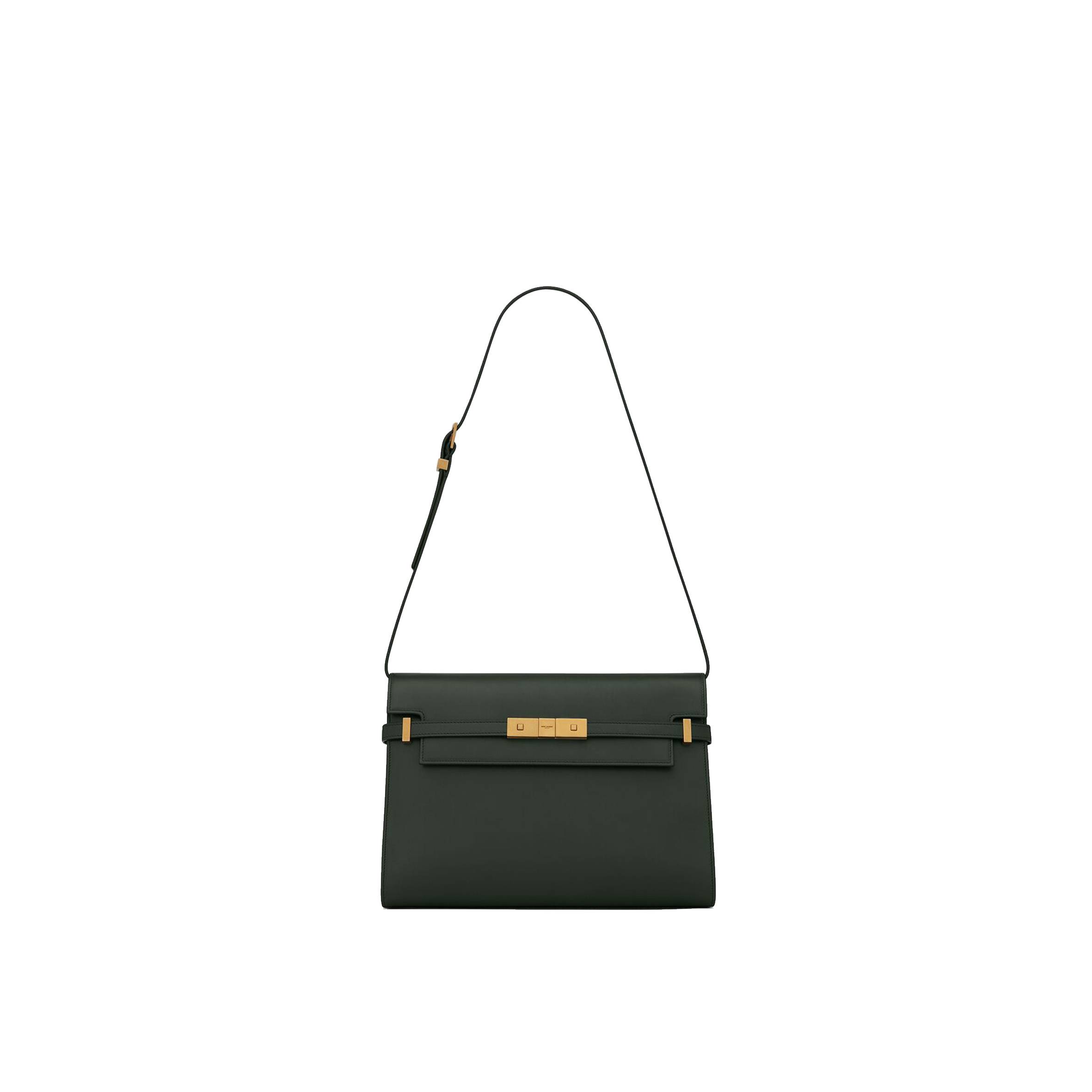 y*l manhattan shoulder bag in box Sa**t Lau*nt leather 5792710sx0w3045 (29*20*7.5cm)