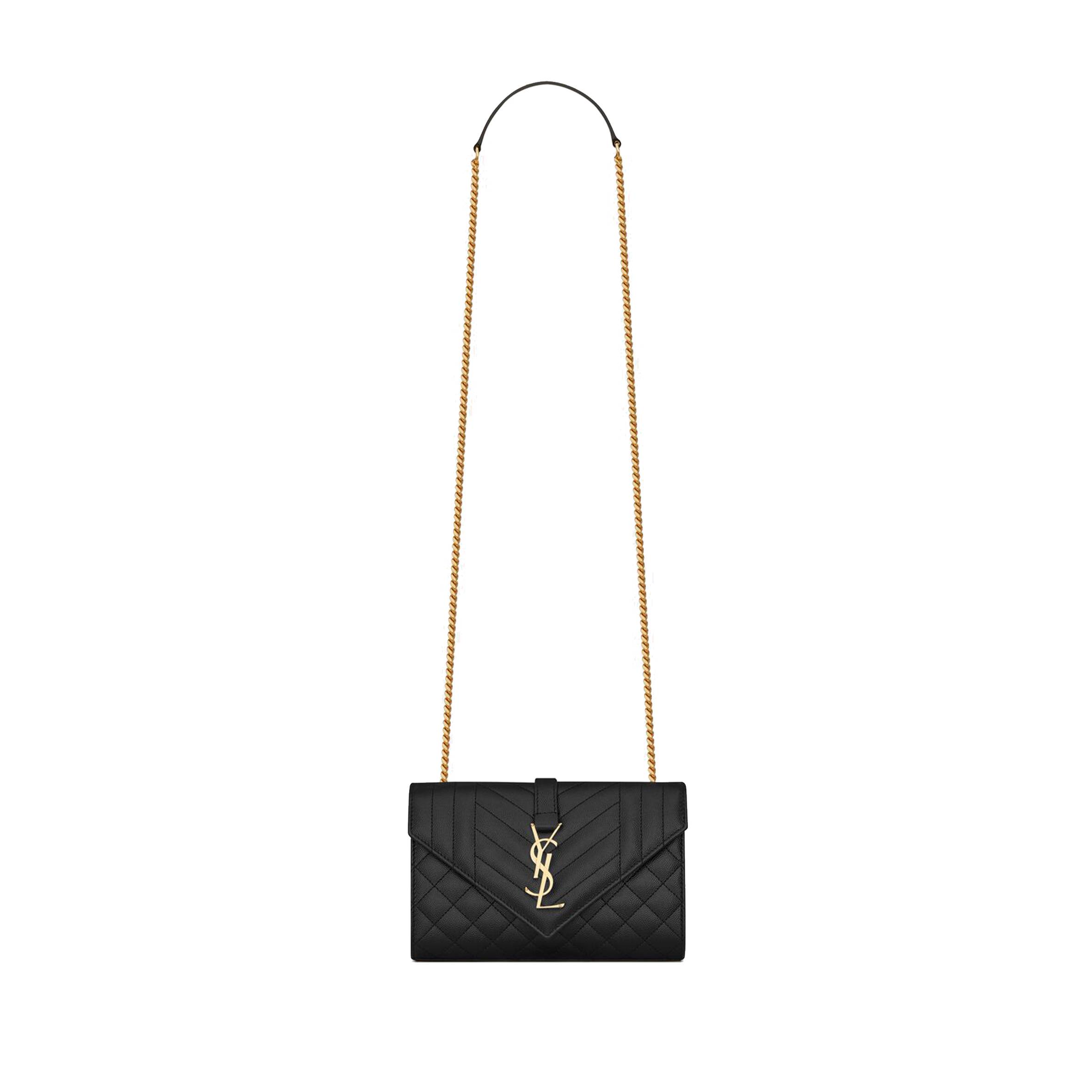 Y*L envelope small bag in mix matelassé grain de poudre embossed leat 600195bow911000 (21*13*6cm)