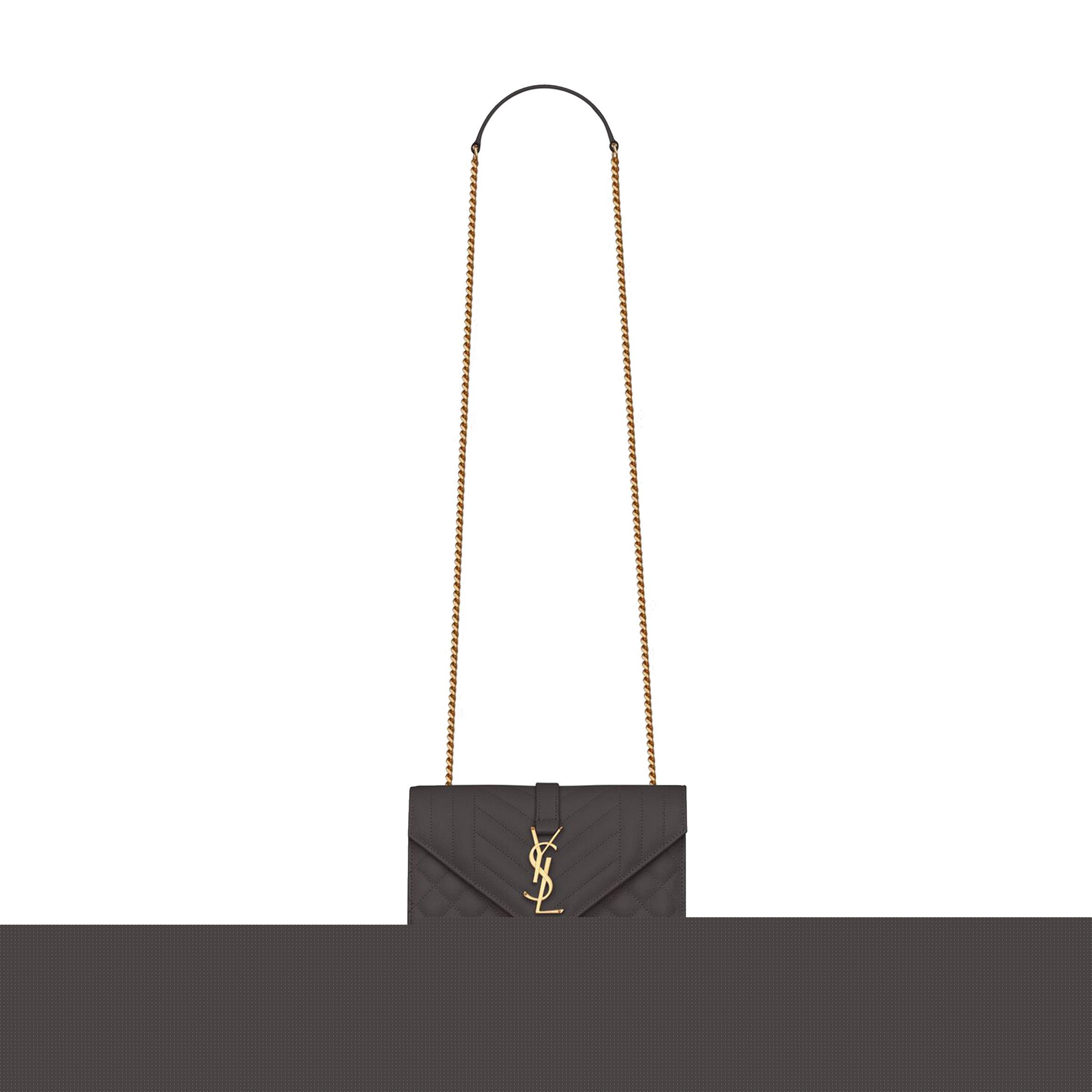 Y*L envelope small bag in mix matelassé grain de poudre embossed leather 600195bow971112 (21*13*6cm)