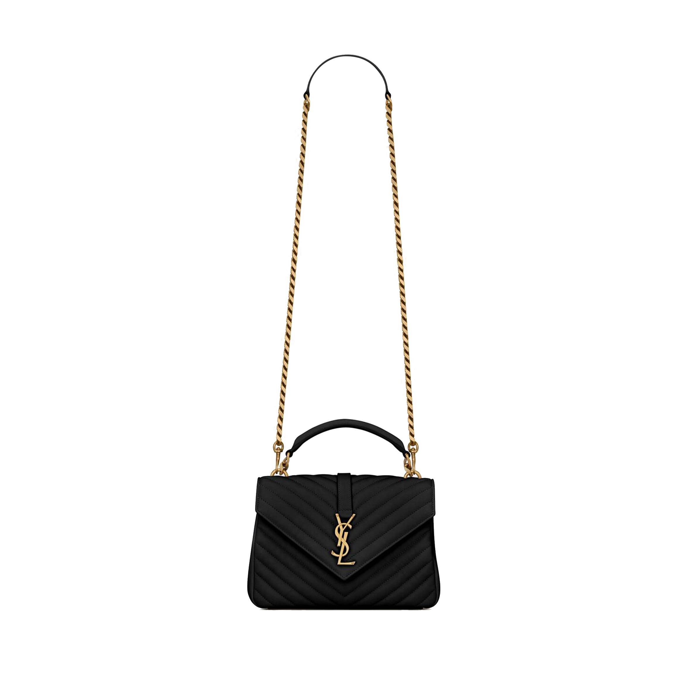 Y*L college medium chain bag in quilted leather 600279brm071000 (24*17*6.5cm)