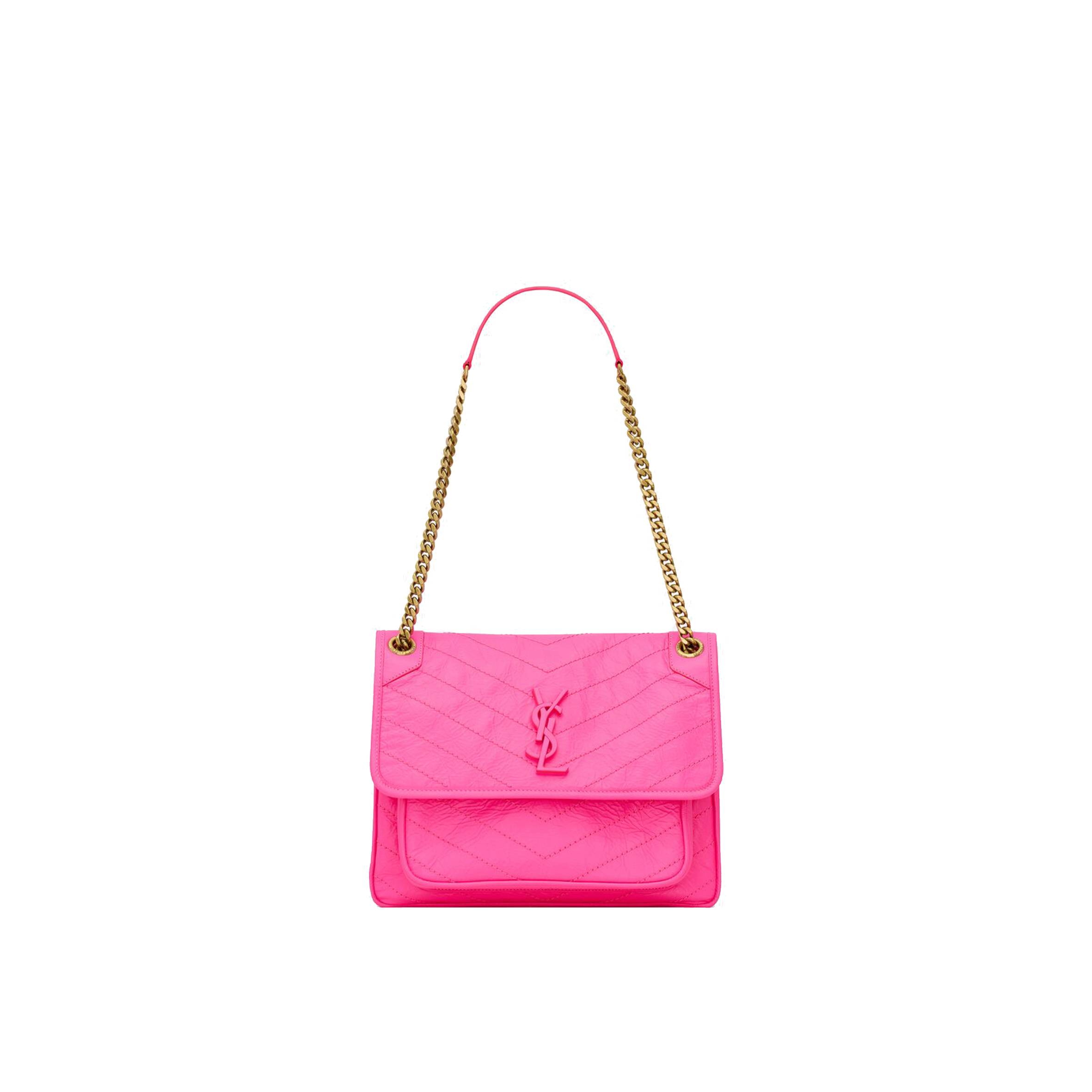 Y*L niki medium chain bag in crinkled lambskin 633158aaa6n5646 (28*20*8.5cm)