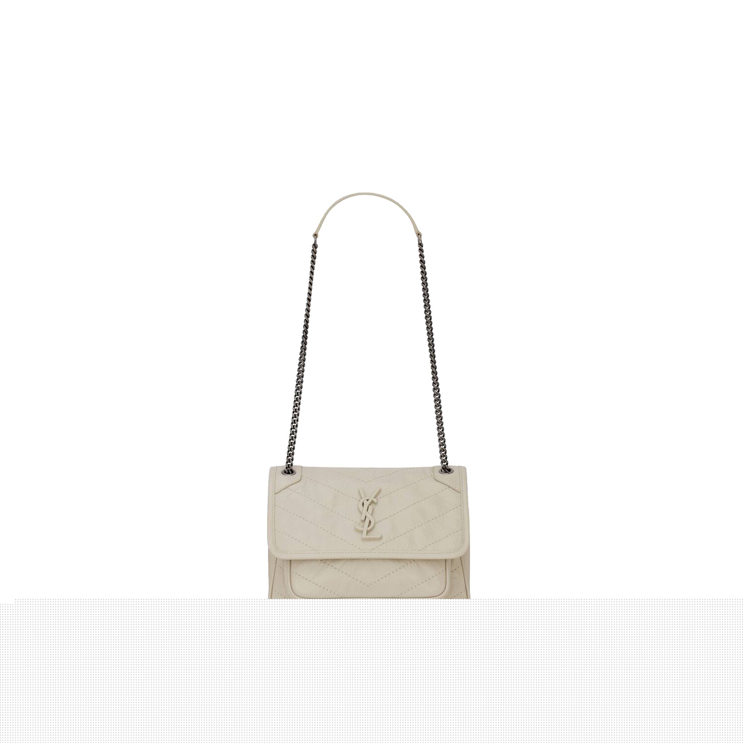Y*L niki baby chain bag in crinkled vintage leather 6331600en049207 (21*16*7.5cm)