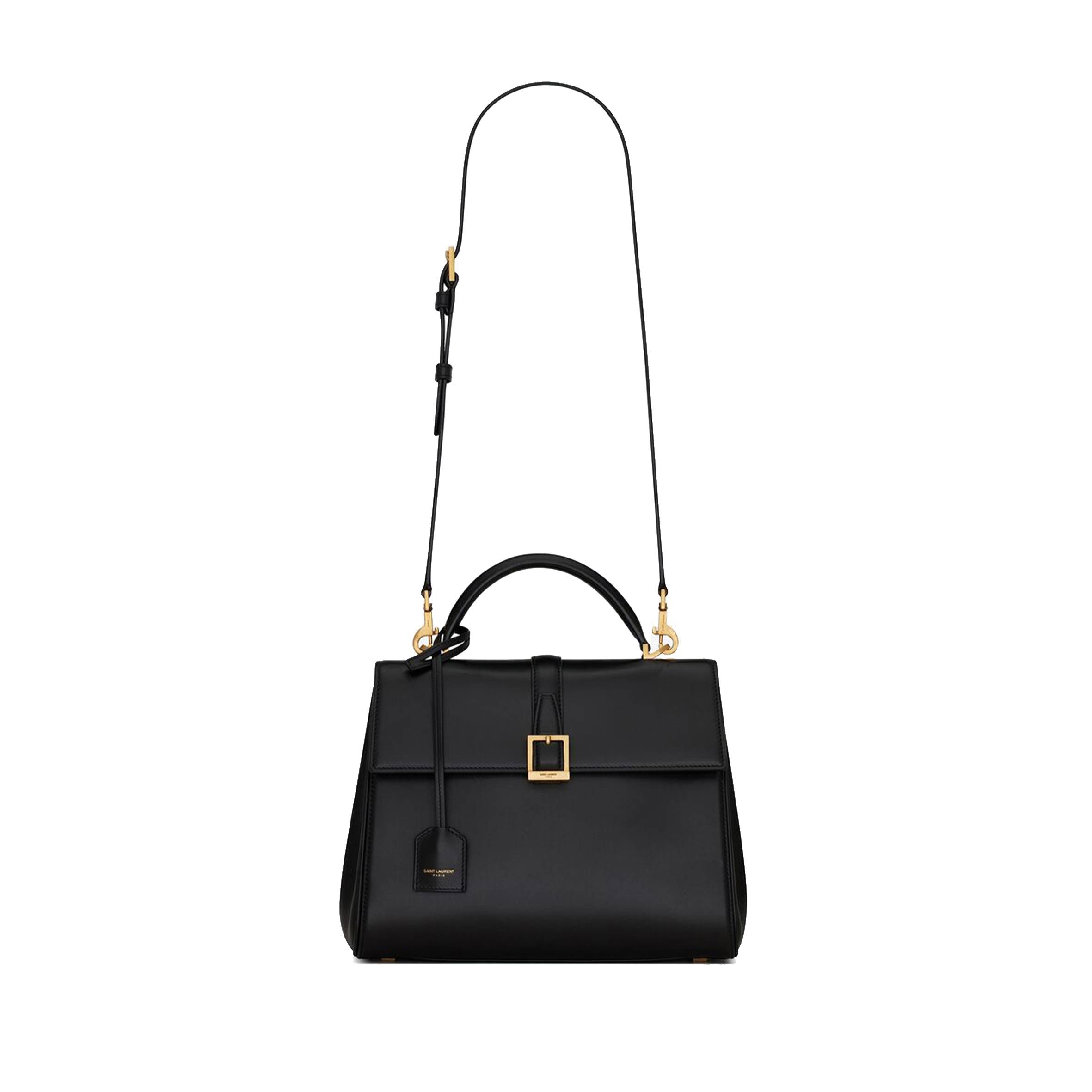 Y*L le fermoir small top handle bag in shiny leather 6869822za0w1000 (25*19.5*10.5/4)