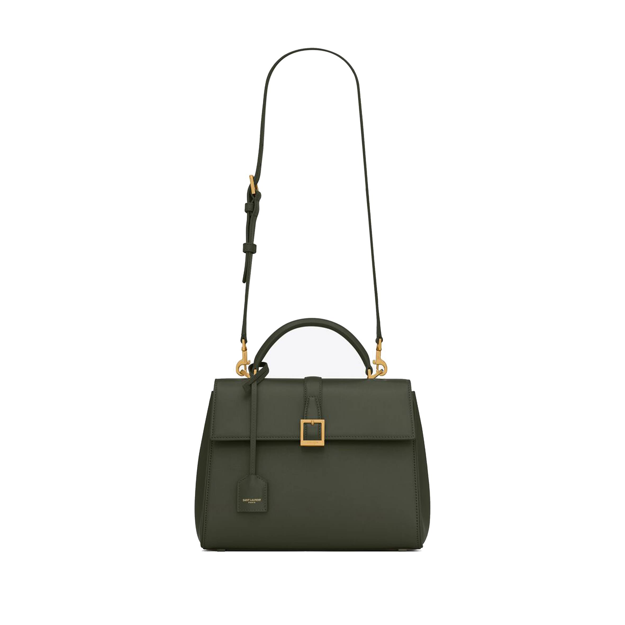 Y*L le fermoir small top handle bag in shiny leather 6869822za0w3045 (25*19.5*10.5/4)