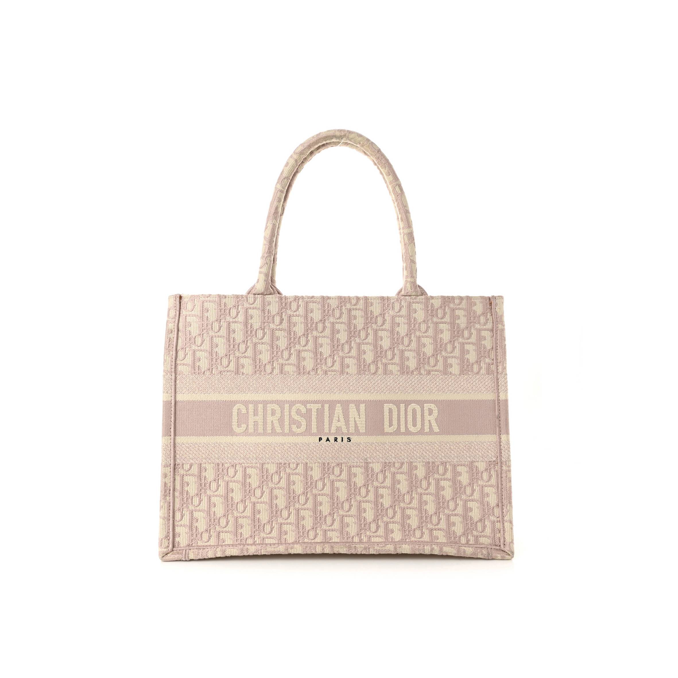 D*or oblique medium book tote rose des vents (36*25*15.2cm)