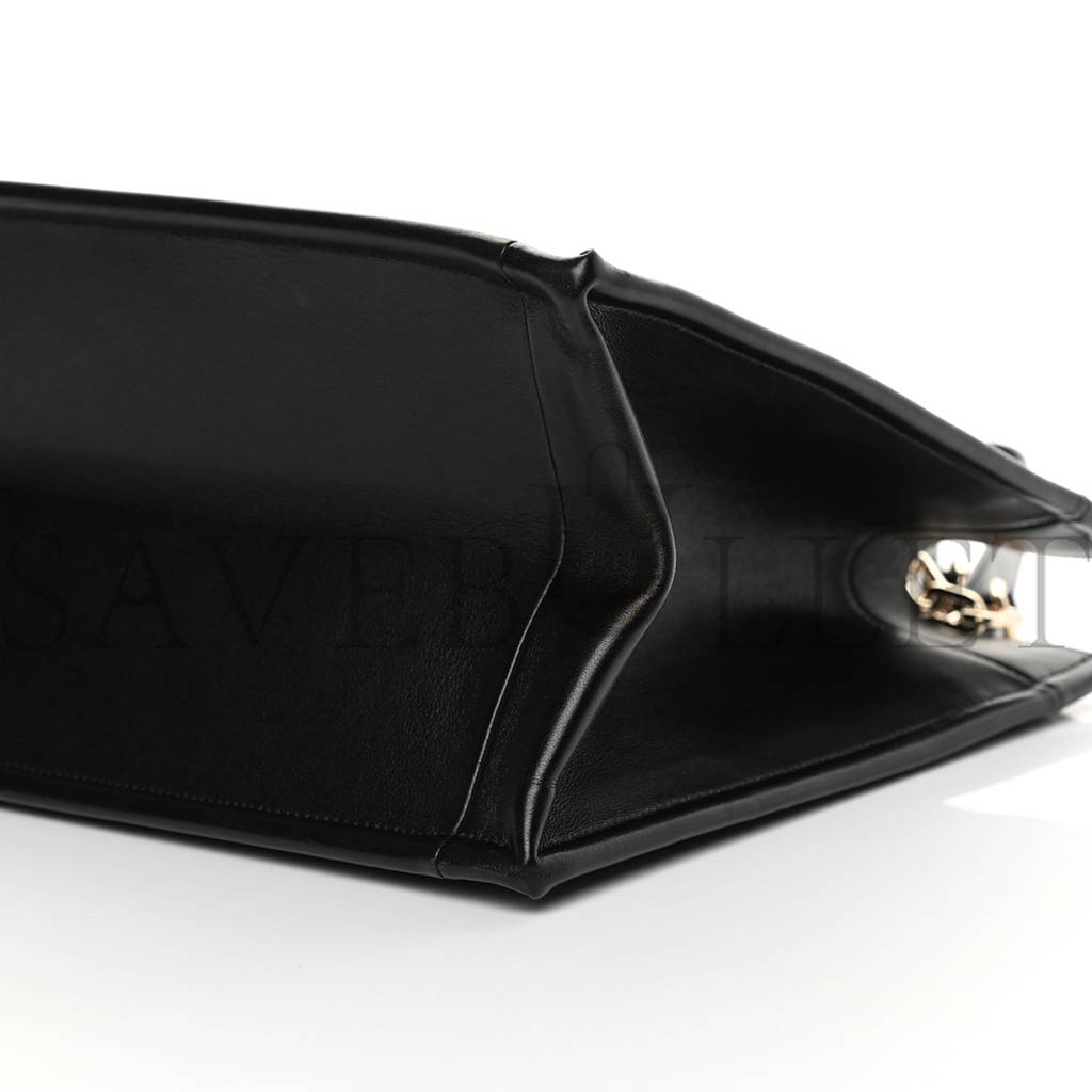 D*or calfskin archicannage medium essential tote black (36*27*17.1cm)